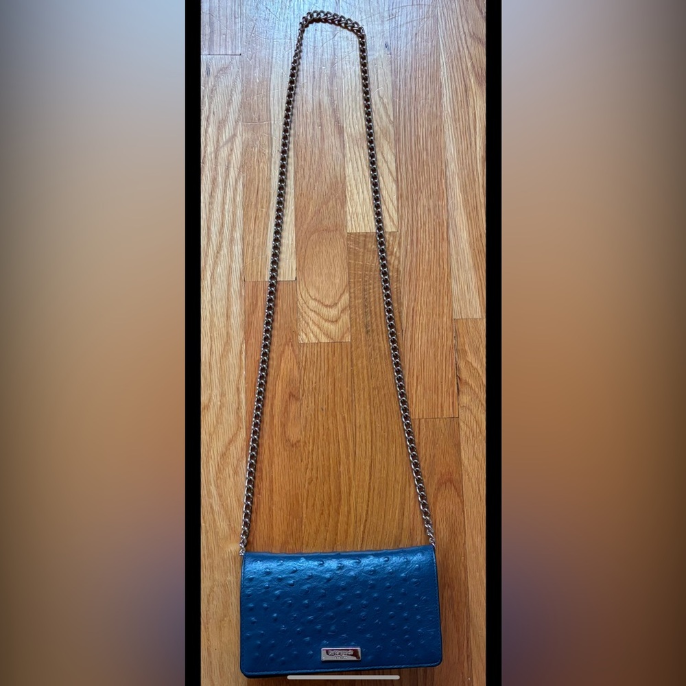 Kate Spade Navy Blue Chain Cross Body Bag
